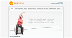 Desktop Screenshot of equilibriofitefisio.com.br