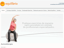 Tablet Screenshot of equilibriofitefisio.com.br